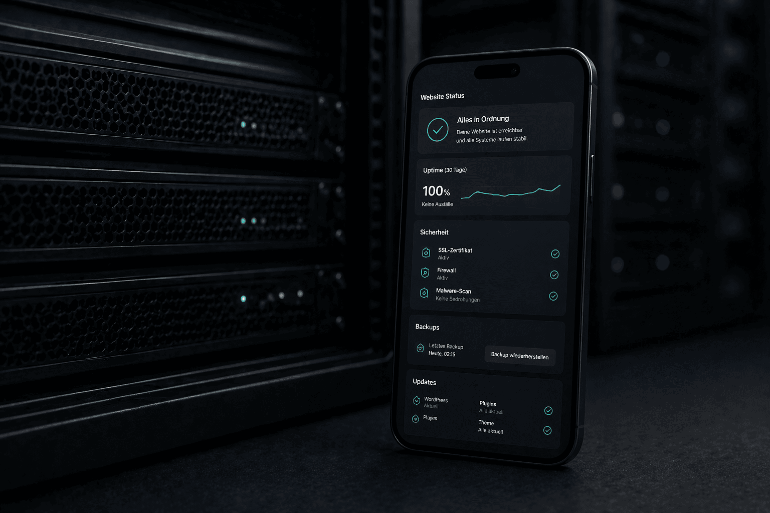 Visual für Hosting, Wartung und laufende Betreuung