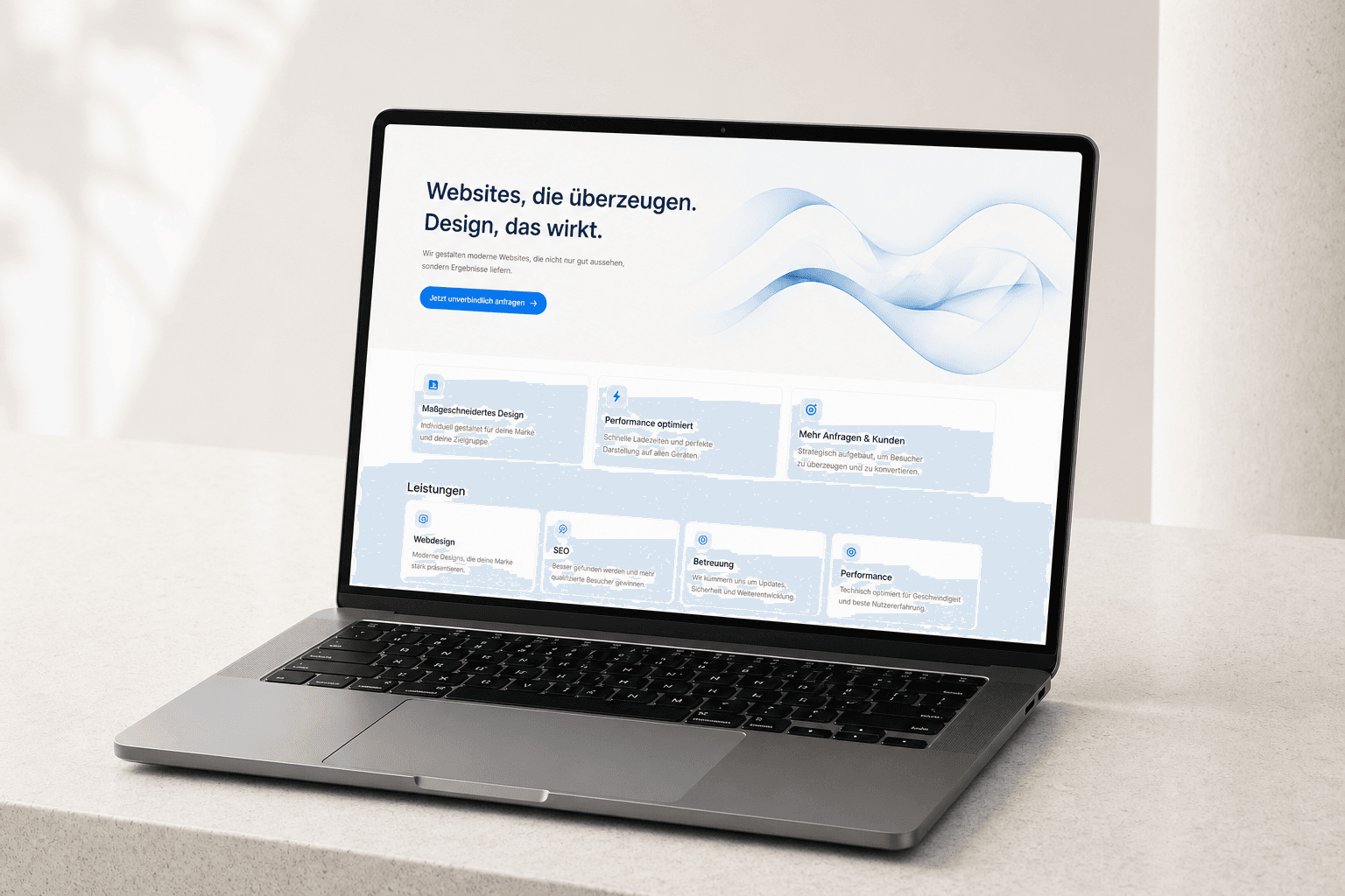 Visual einer neu gestalteten Website