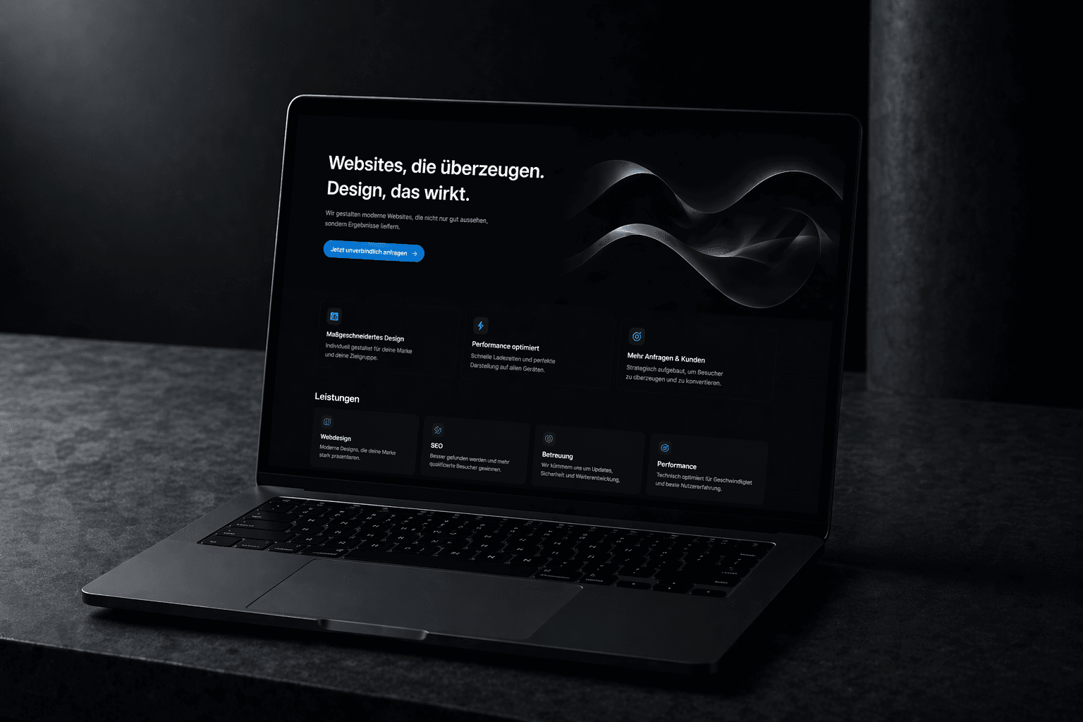 Visual einer neu gestalteten Website